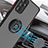 Silikon Hülle Handyhülle und Kunststoff Schutzhülle Hartschalen Tasche mit Magnetisch Fingerring Ständer QW2 für Samsung Galaxy A13 5G