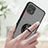 Silikon Hülle Handyhülle und Kunststoff Schutzhülle Hartschalen Tasche mit Magnetisch Fingerring Ständer QW2 für Samsung Galaxy F42 5G