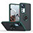Silikon Hülle Handyhülle und Kunststoff Schutzhülle Hartschalen Tasche mit Magnetisch Fingerring Ständer QW2 für Xiaomi Mi 12T 5G Nachtgrün