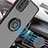 Silikon Hülle Handyhülle und Kunststoff Schutzhülle Hartschalen Tasche mit Magnetisch Fingerring Ständer QW3 für Samsung Galaxy A03s