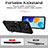Silikon Hülle Handyhülle und Kunststoff Schutzhülle Hartschalen Tasche mit Magnetisch Fingerring Ständer QW3 für Xiaomi Redmi Note 11 4G (2022)
