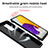 Silikon Hülle Handyhülle und Kunststoff Schutzhülle Hartschalen Tasche mit Magnetisch Fingerring Ständer QW6 für Samsung Galaxy A52s 5G