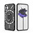 Silikon Hülle Handyhülle und Kunststoff Schutzhülle Hartschalen Tasche mit Magnetisch Fingerring Ständer S01 für Nothing Phone 1