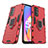 Silikon Hülle Handyhülle und Kunststoff Schutzhülle Hartschalen Tasche mit Magnetisch Fingerring Ständer S01 für Oppo A54 5G