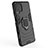 Silikon Hülle Handyhülle und Kunststoff Schutzhülle Hartschalen Tasche mit Magnetisch Fingerring Ständer S01 für Samsung Galaxy F62 5G