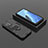 Silikon Hülle Handyhülle und Kunststoff Schutzhülle Hartschalen Tasche mit Magnetisch Fingerring Ständer S02 für Oppo F21 Pro 4G