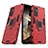 Silikon Hülle Handyhülle und Kunststoff Schutzhülle Hartschalen Tasche mit Magnetisch Fingerring Ständer S02 für Samsung Galaxy A15 4G