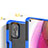 Silikon Hülle Handyhülle und Kunststoff Schutzhülle Hartschalen Tasche mit Magnetisch Fingerring Ständer S03 für Motorola Moto G Stylus (2021)