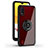 Silikon Hülle Handyhülle und Kunststoff Schutzhülle Hartschalen Tasche mit Magnetisch Fingerring Ständer S03 für Samsung Galaxy A01 SM-A015