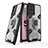 Silikon Hülle Handyhülle und Kunststoff Schutzhülle Hartschalen Tasche mit Magnetisch Fingerring Ständer S04 für Oppo A93s 5G
