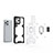 Silikon Hülle Handyhülle und Kunststoff Schutzhülle Hartschalen Tasche mit Magnetisch Fingerring Ständer S04 für Oppo Find X3 Pro 5G
