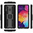 Silikon Hülle Handyhülle und Kunststoff Schutzhülle Hartschalen Tasche mit Magnetisch Fingerring Ständer S04 für Samsung Galaxy A30