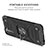 Silikon Hülle Handyhülle und Kunststoff Schutzhülle Hartschalen Tasche mit Magnetisch Fingerring Ständer T04 für Samsung Galaxy S21 5G
