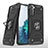 Silikon Hülle Handyhülle und Kunststoff Schutzhülle Hartschalen Tasche mit Magnetisch Fingerring Ständer T04 für Samsung Galaxy S23 Plus 5G
