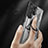 Silikon Hülle Handyhülle und Kunststoff Schutzhülle Hartschalen Tasche mit Magnetisch Fingerring Ständer T07 für Samsung Galaxy S22 Ultra 5G