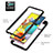 Silikon Hülle Handyhülle und Kunststoff Schutzhülle Hartschalen Tasche mit Magnetisch Fingerring Ständer YB1 für Samsung Galaxy A51 5G
