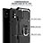 Silikon Hülle Handyhülle und Kunststoff Schutzhülle Hartschalen Tasche mit Magnetisch Fingerring Ständer YF1 für Samsung Galaxy A71 4G A715