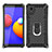 Silikon Hülle Handyhülle und Kunststoff Schutzhülle Hartschalen Tasche mit Magnetisch Fingerring Ständer YF1 für Samsung Galaxy M01 Core