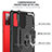 Silikon Hülle Handyhülle und Kunststoff Schutzhülle Hartschalen Tasche mit Magnetisch Fingerring Ständer YF1 für Samsung Galaxy S20 Lite 5G