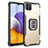 Silikon Hülle Handyhülle und Kunststoff Schutzhülle Hartschalen Tasche mit Magnetisch Fingerring Ständer ZJ1 für Samsung Galaxy F42 5G