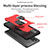 Silikon Hülle Handyhülle und Kunststoff Schutzhülle Hartschalen Tasche mit Magnetisch Fingerring Ständer ZJ2 für Samsung Galaxy A32 5G