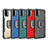 Silikon Hülle Handyhülle und Kunststoff Schutzhülle Hartschalen Tasche mit Magnetisch Fingerring Ständer ZJ2 für Xiaomi Redmi 9T 4G