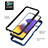 Silikon Hülle Handyhülle und Kunststoff Schutzhülle Hartschalen Tasche mit Magnetisch Fingerring Ständer ZJ5 für Samsung Galaxy A22 5G