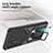 Silikon Hülle Handyhülle und Kunststoff Schutzhülle Hartschalen Tasche mit Magnetisch Fingerring Ständer ZL1 für Samsung Galaxy A72 4G