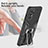 Silikon Hülle Handyhülle und Kunststoff Schutzhülle Hartschalen Tasche mit Magnetisch Fingerring Ständer ZL1 für Samsung Galaxy A72 5G