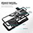 Silikon Hülle Handyhülle und Kunststoff Schutzhülle Hartschalen Tasche mit Magnetisch Fingerring Ständer ZL1 für Samsung Galaxy Z Flip3 5G