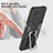 Silikon Hülle Handyhülle und Kunststoff Schutzhülle Hartschalen Tasche mit Magnetisch Fingerring Ständer ZL1 für Xiaomi Poco M5S