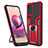 Silikon Hülle Handyhülle und Kunststoff Schutzhülle Hartschalen Tasche mit Magnetisch Fingerring Ständer ZL1 für Xiaomi Redmi Note 10 4G