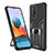 Silikon Hülle Handyhülle und Kunststoff Schutzhülle Hartschalen Tasche mit Magnetisch Fingerring Ständer ZL1 für Xiaomi Redmi Note 10 Pro 4G