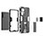 Silikon Hülle Handyhülle und Kunststoff Schutzhülle Hartschalen Tasche mit Magnetisch Ständer A02 für Xiaomi Mi 12S 5G