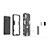 Silikon Hülle Handyhülle und Kunststoff Schutzhülle Hartschalen Tasche mit Magnetisch Ständer für Oppo Reno5 F