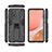 Silikon Hülle Handyhülle und Kunststoff Schutzhülle Hartschalen Tasche mit Magnetisch Ständer für Samsung Galaxy A72 5G