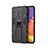 Silikon Hülle Handyhülle und Kunststoff Schutzhülle Hartschalen Tasche mit Magnetisch Ständer für Samsung Galaxy A82 5G