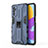 Silikon Hülle Handyhülle und Kunststoff Schutzhülle Hartschalen Tasche mit Magnetisch Ständer für Samsung Galaxy M52 5G