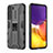 Silikon Hülle Handyhülle und Kunststoff Schutzhülle Hartschalen Tasche mit Magnetisch Ständer für Samsung Galaxy S23 5G
