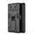 Silikon Hülle Handyhülle und Kunststoff Schutzhülle Hartschalen Tasche mit Magnetisch Ständer KC1 für Huawei Honor Magic3 Pro+ Plus 5G