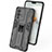 Silikon Hülle Handyhülle und Kunststoff Schutzhülle Hartschalen Tasche mit Magnetisch Ständer KC1 für Vivo V23 Pro 5G