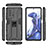 Silikon Hülle Handyhülle und Kunststoff Schutzhülle Hartschalen Tasche mit Magnetisch Ständer KC1 für Xiaomi Mi 11T 5G