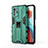 Silikon Hülle Handyhülle und Kunststoff Schutzhülle Hartschalen Tasche mit Magnetisch Ständer KC1 für Xiaomi Poco X3 GT 5G Grün