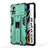 Silikon Hülle Handyhülle und Kunststoff Schutzhülle Hartschalen Tasche mit Magnetisch Ständer KC1 für Xiaomi Poco X4 Pro 5G