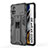 Silikon Hülle Handyhülle und Kunststoff Schutzhülle Hartschalen Tasche mit Magnetisch Ständer KC1 für Xiaomi Poco X4 Pro 5G