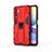 Silikon Hülle Handyhülle und Kunststoff Schutzhülle Hartschalen Tasche mit Magnetisch Ständer KC1 für Xiaomi Redmi Note 10 5G