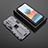 Silikon Hülle Handyhülle und Kunststoff Schutzhülle Hartschalen Tasche mit Magnetisch Ständer KC1 für Xiaomi Redmi Note 10 Pro 4G