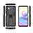 Silikon Hülle Handyhülle und Kunststoff Schutzhülle Hartschalen Tasche mit Magnetisch Ständer KC1 für Xiaomi Redmi Note 11 SE 5G