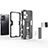 Silikon Hülle Handyhülle und Kunststoff Schutzhülle Hartschalen Tasche mit Magnetisch Ständer KC1 für Xiaomi Redmi Note 12 Explorer