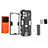 Silikon Hülle Handyhülle und Kunststoff Schutzhülle Hartschalen Tasche mit Magnetisch Ständer KC2 für Vivo X80 Pro 5G
